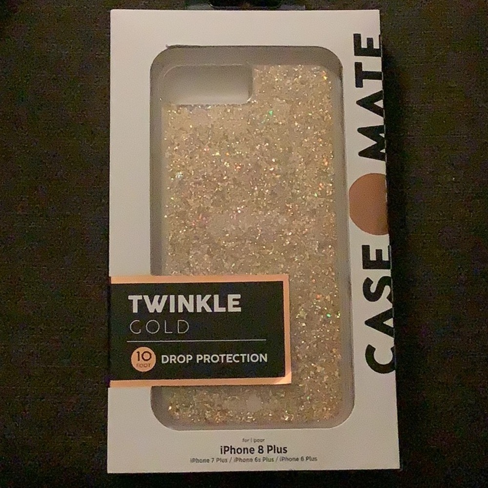 Case Mate Twinkle Gold iPhone 8 Plus phone case